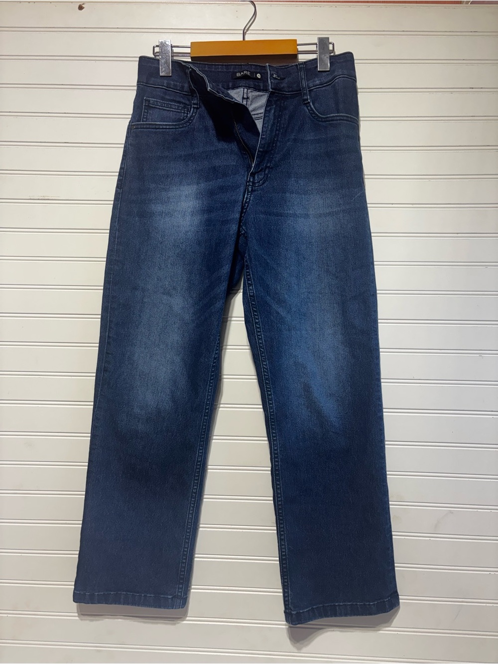 Bare Women’s straight leg jeans size 30 Med wash stretch classic denim - Picture 2 of 7